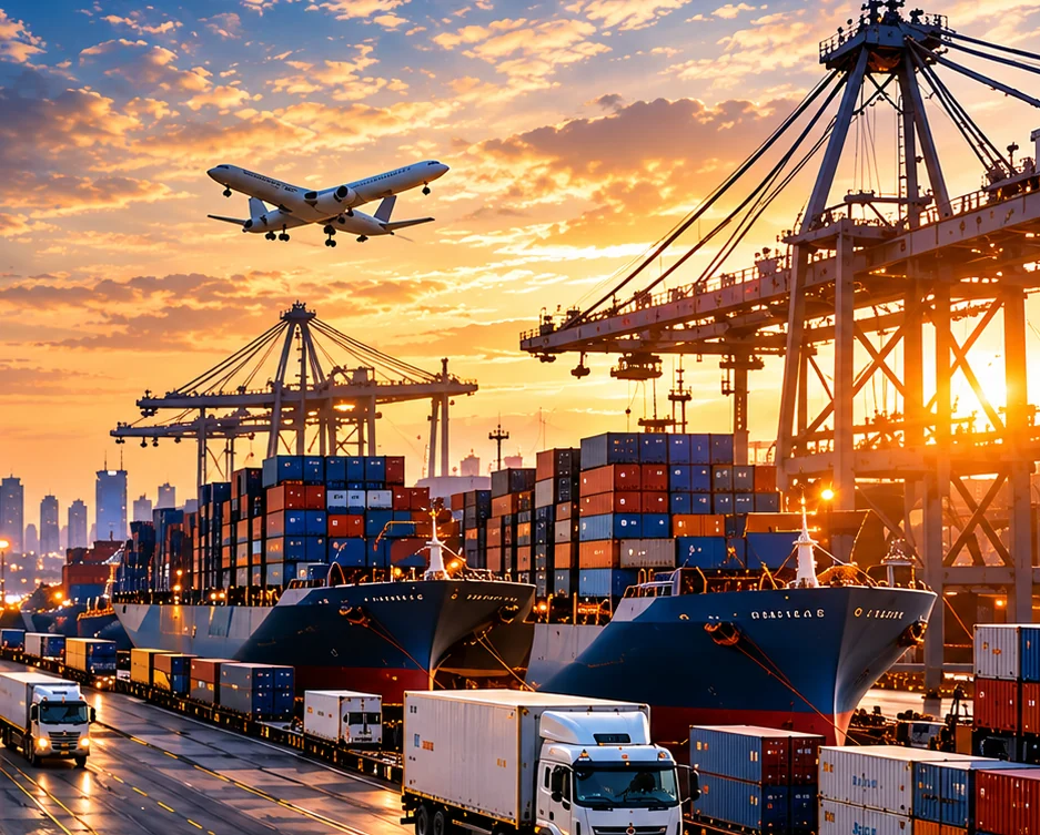 A port, shipping containers and freight — supply resilience
